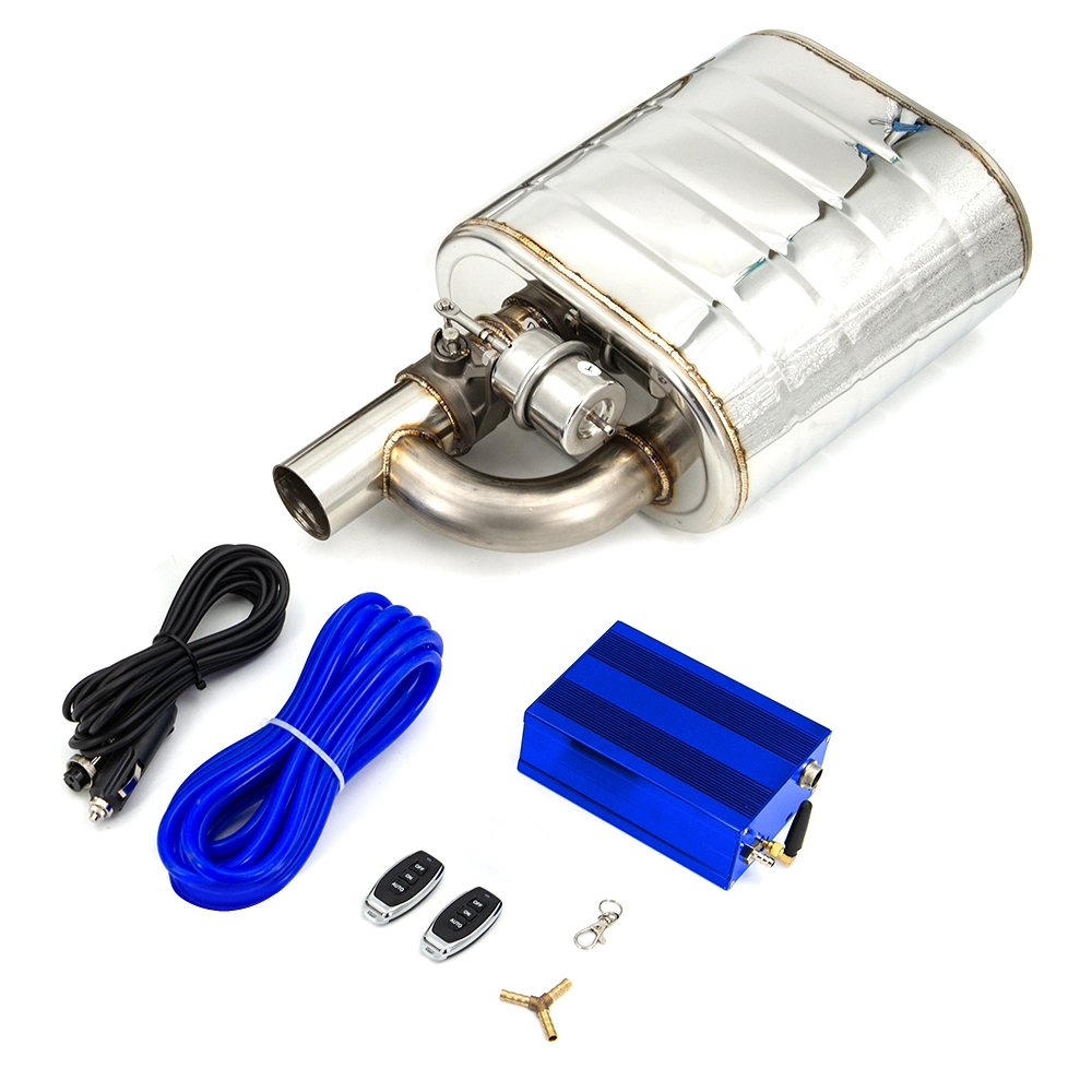 2&quot; 2.5&quot; 3&prime;&prime; Inch Exhaust Muffler with Dump Valve Stainless Steel Electric Exhaust Cutout Remote Control Set