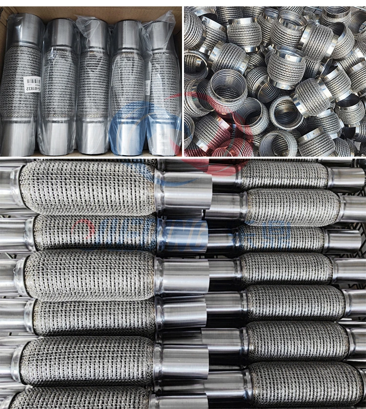 Automobile Exhaust Components Flexible Braid Corrugated Pipe