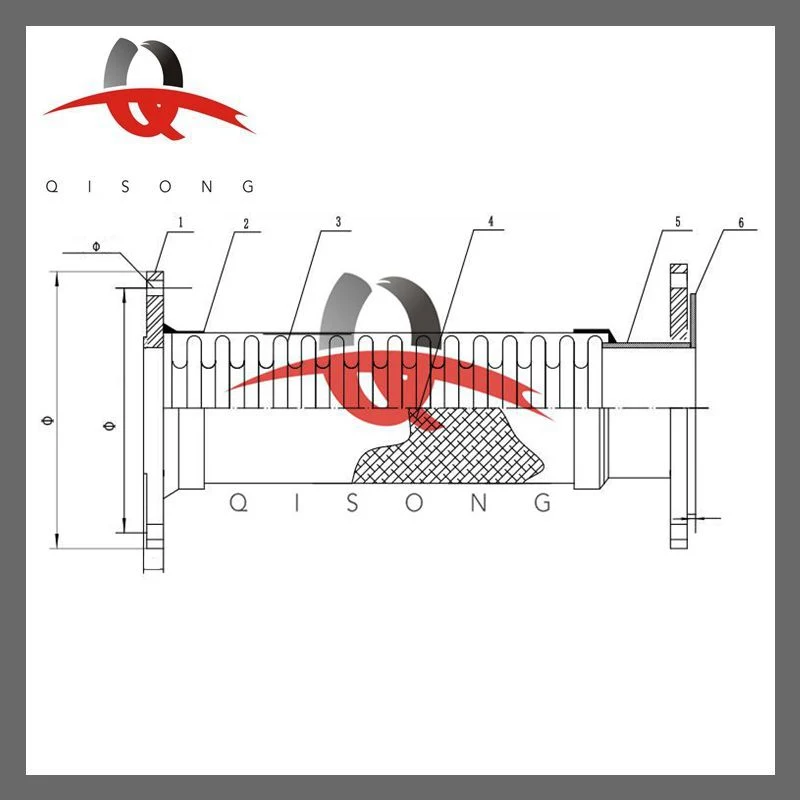 [Qisong] High Pressure Stainless Steel Corrugated Metallic Flexible Metal Tube