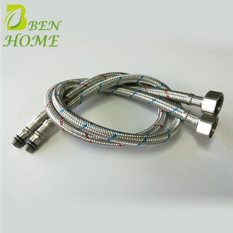 304 Stainless Steel Braided Flexible Metal Hose Pipe Tube