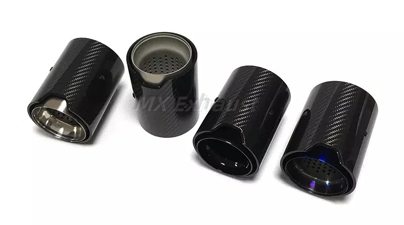 Factory Export Good Price Logo Customized Carbon Fiber and Stainless Steel Automotive Exhaust Tip Pipe