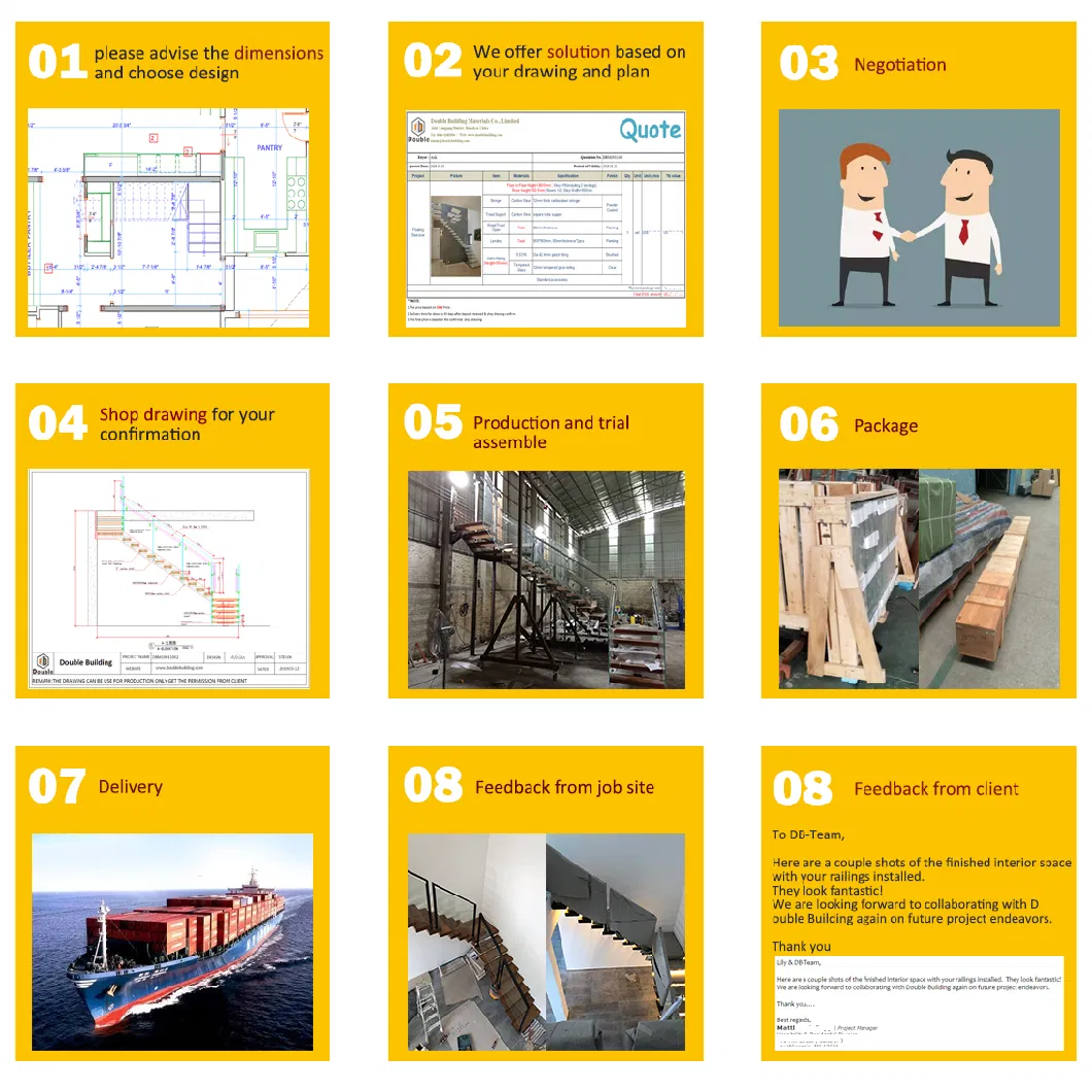 Stainless Steel Metal Staircase for Outdoor Escape Ladder From Foshan Factory