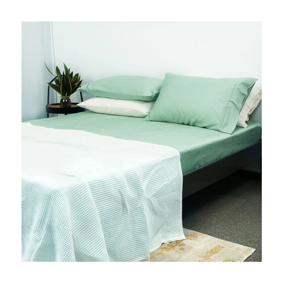 Tranquil Silk Escape 7-Piece Bedding Set in Aqua Teal