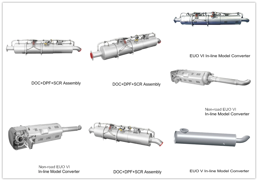 New Arrival High Quality Euro Standard Exhaust in-Line Model Pipe Catalytic Converter for Engine