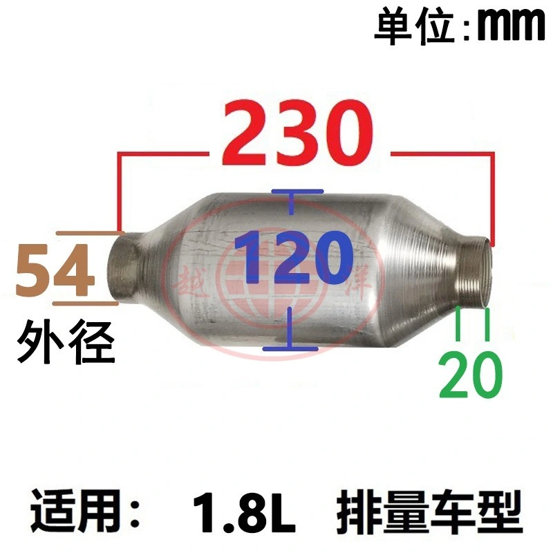 Euro 2/3/4/5/6 Car Exhaust System Catalytic Converter Ceramic Honeycomb Direct Fit Universal Catalyst EPA Catalytic Converter