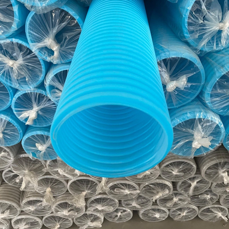 Plastic Tube Bellows Flexible Corrugated Plastic Tubing Fresh Air Ventilation Pipe Transparent Tube Customized