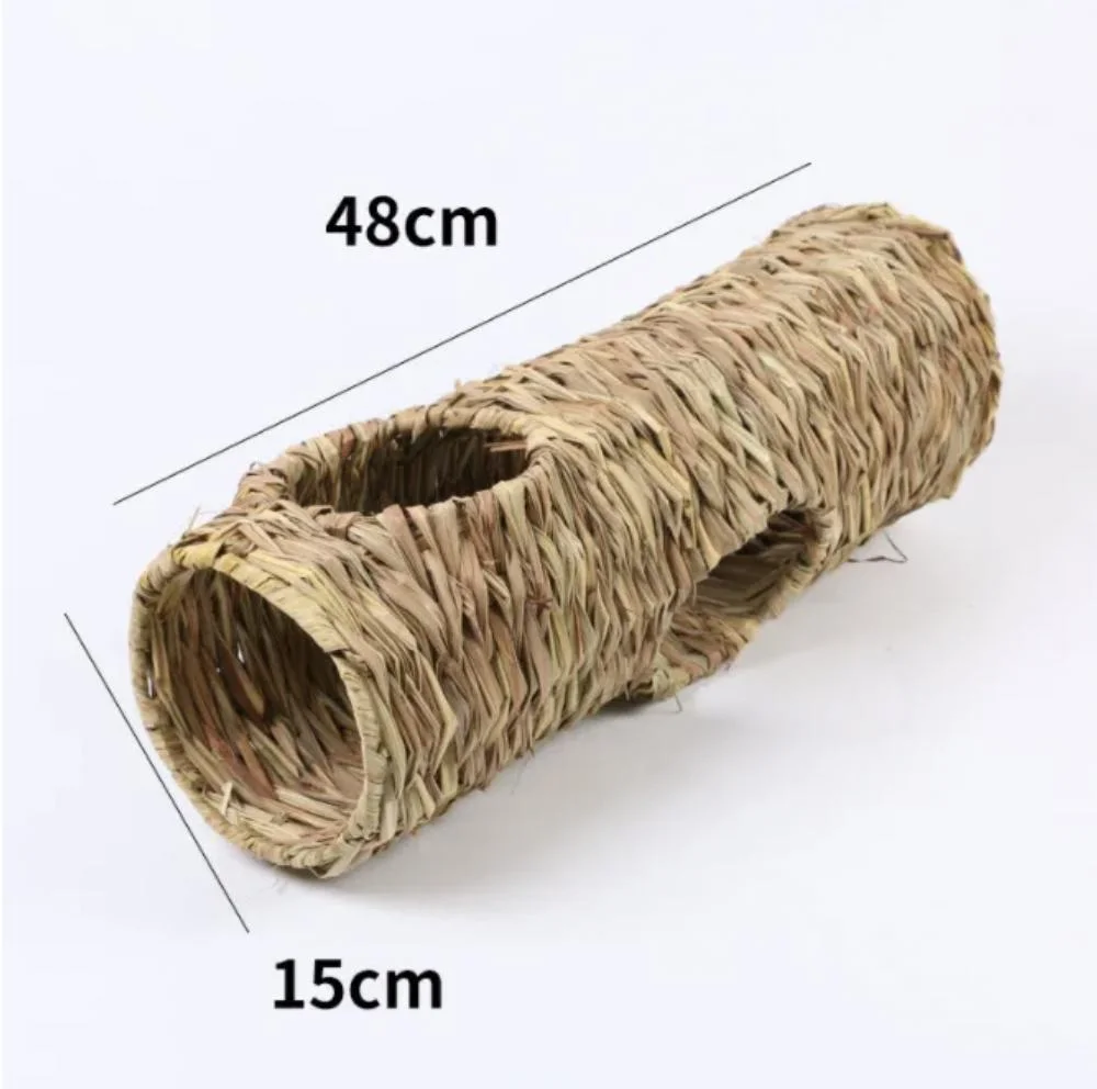 Hamster Cave Climbing Tunnel Escape Nest Artifact Totoro Guinea Pig Pet Straw Woven Toy Nest