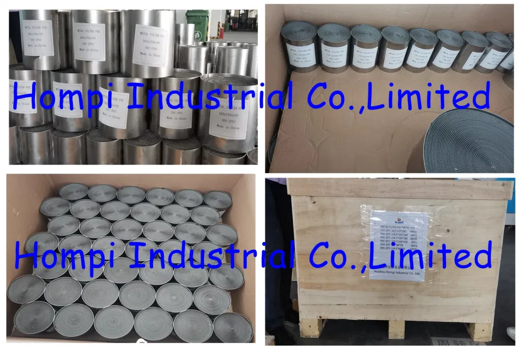 OEM Customized Catalytic Converter Metal Substrate Catalyst and Metal Filter for Diesel Exhaust Purification System