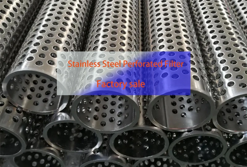 Stainless Steel Filter Mesh Screen Perforated Pipe for Automotive Exhaust