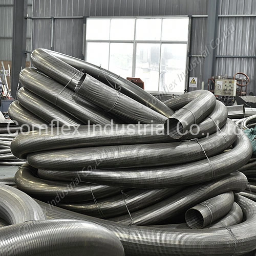 High Quality Polygonal / Round Stainless Steel Interlock Exhaust Pipe