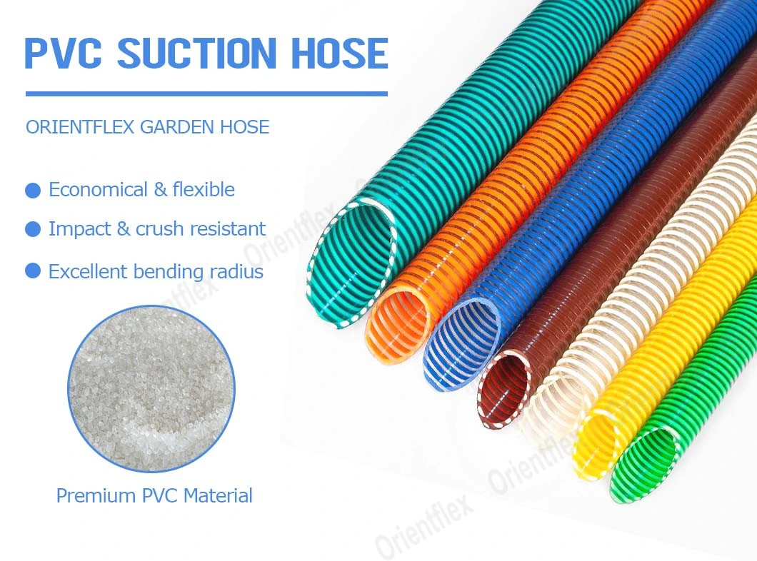 Flexible PVC Suction Water Hose/Corrugated Pipe