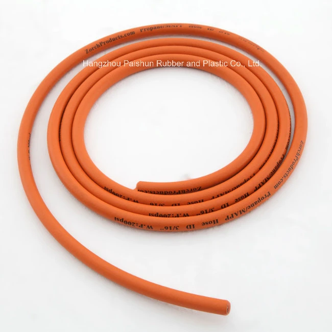 5/16 Inch (8mm) High Quality Orange Flexible Rubber Gas Tube