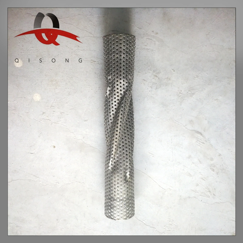 [Qisong] Stainless Steel Spiral Perforated Pipes for Performance Exhaust