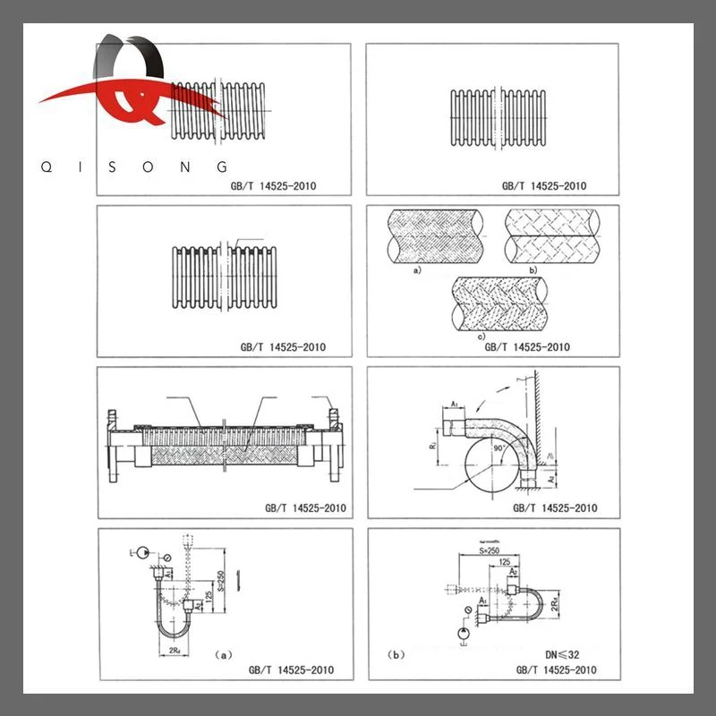 [Qisong] High Pressure Stainless Steel Corrugated Metallic Flexible Metal Tube