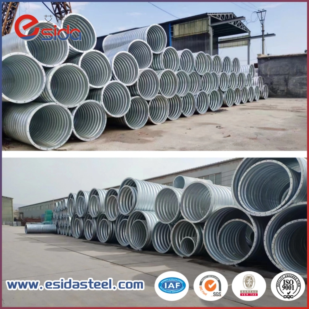 4 Meters Stainless Half Circle Galvanized Corrugated Culvert Steel Pipe with High Quality