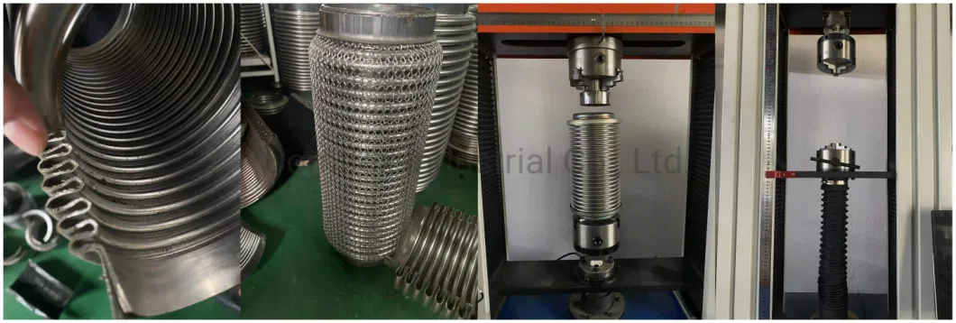 Stainless Steel Metal Exhaust Braided Flexible Corrugated Pipe/ Exhaust Bellows/ Flex Hose