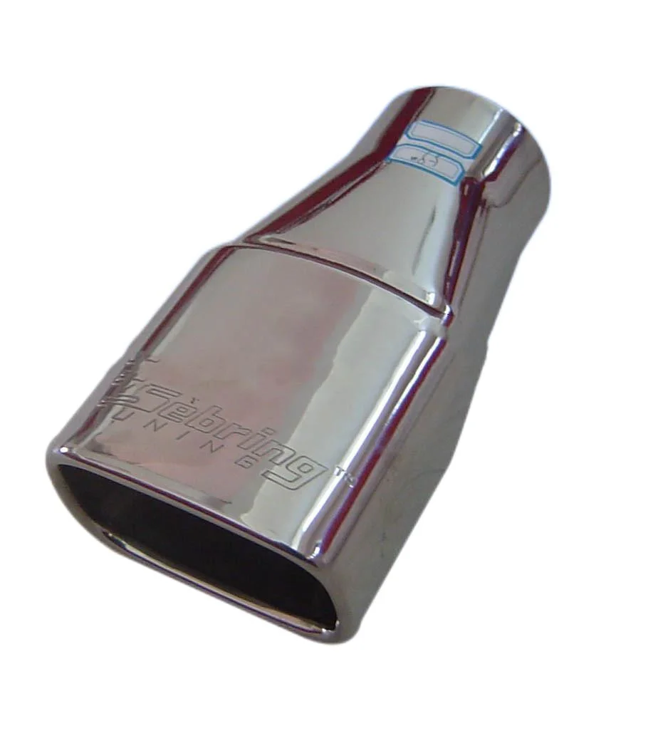 Factory Customization SS304 Resonated Stainless Tip Car Exhaust Muffler with Polished Steel