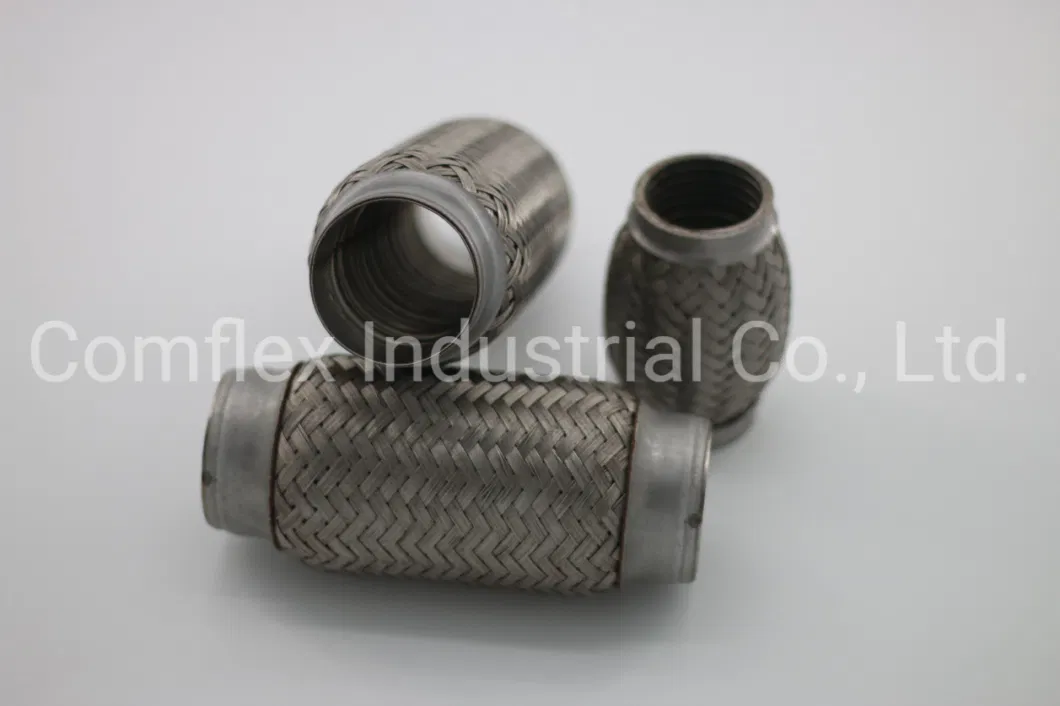 3 Inch Exhaust Flex Pipe, Metal Wire Mesh Exhaust Flex Exhaust Connector^