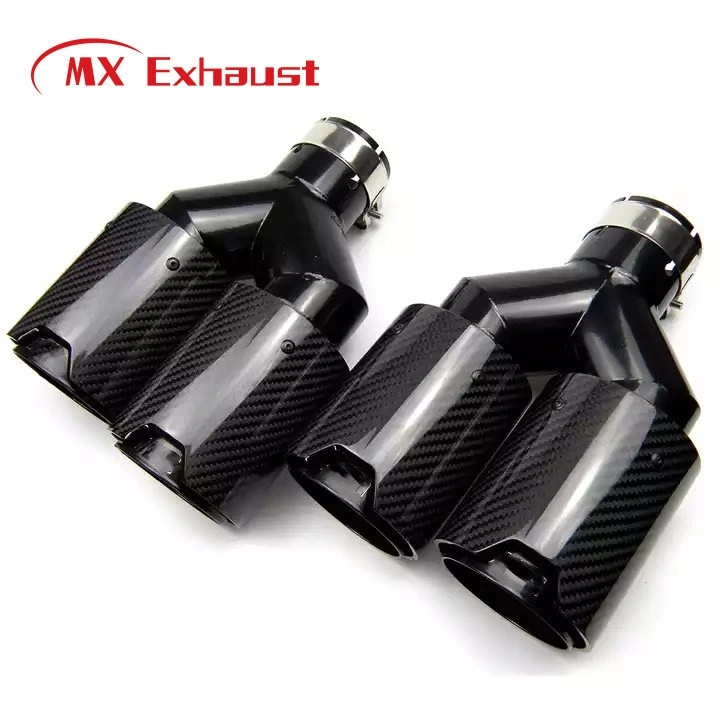 Performance Exhaust Dual Pipe Carbon Fiber for Car Accessories Muffler Modify for B*MW Automotive