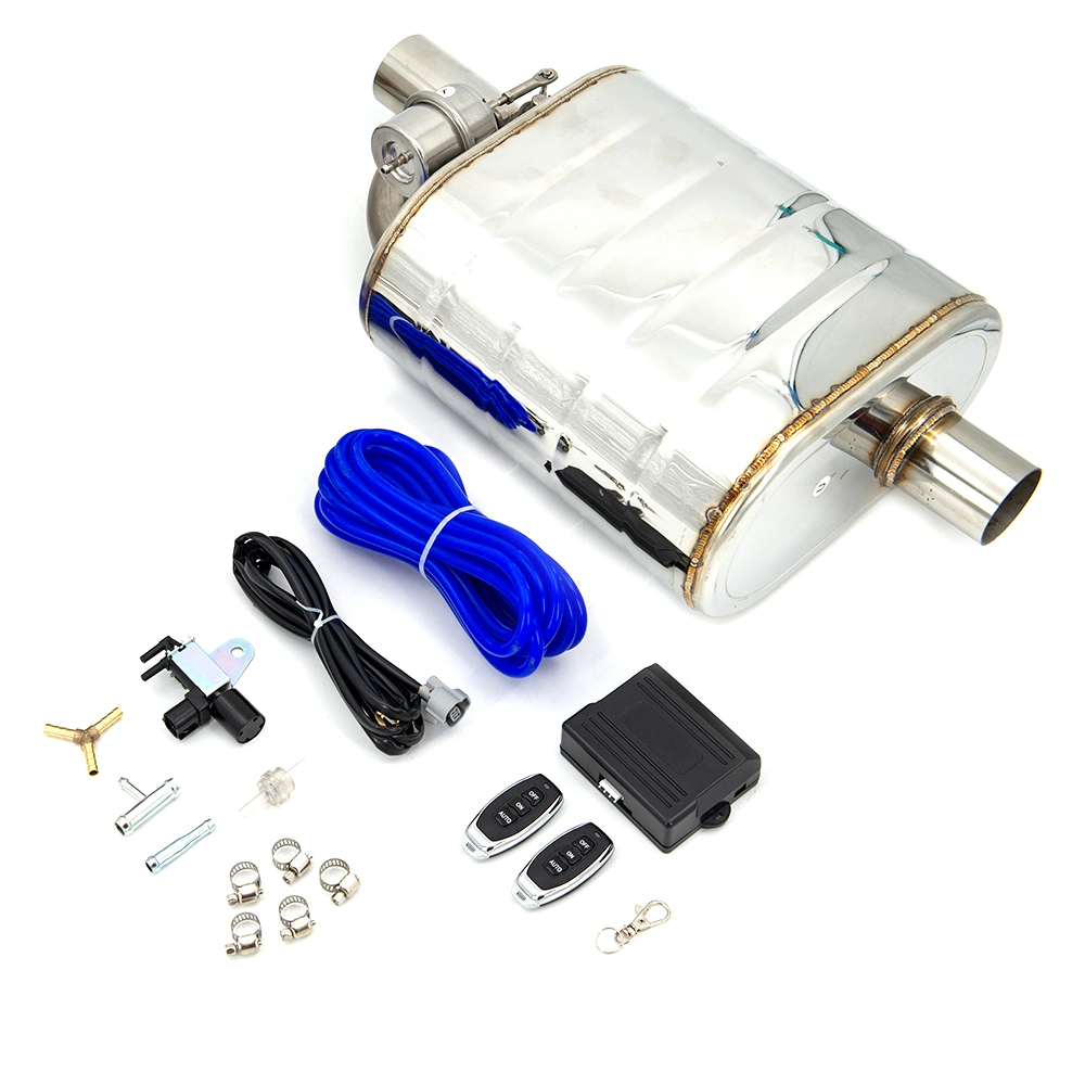 Universal Car Exhaust System Exhaust Muffler with Wireless Remote Controller Exhaust Pipe Kit 51mm 63mm 76mm