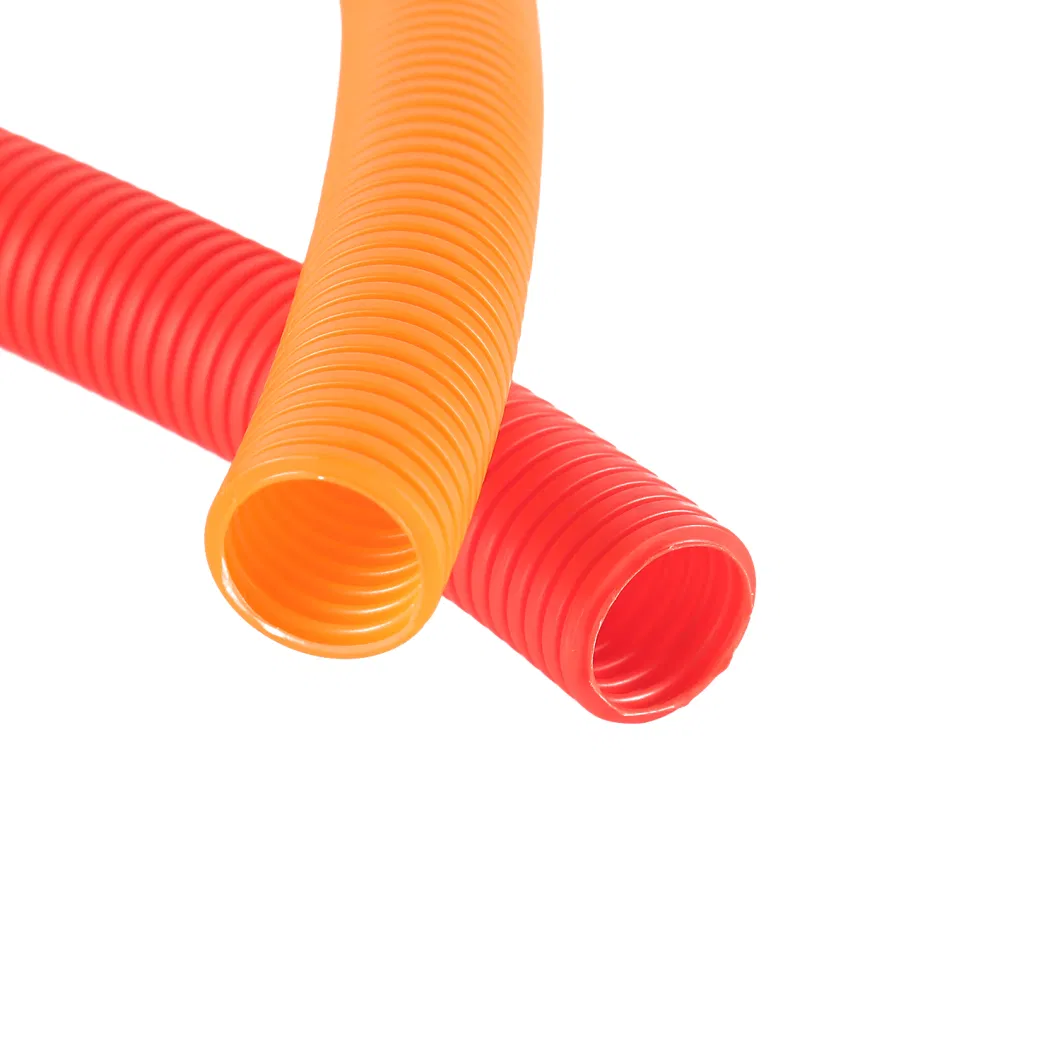 Customized Flexible PTFE Plastic Corrugated Hose Bellows Tube Pipe Convoluted Tube