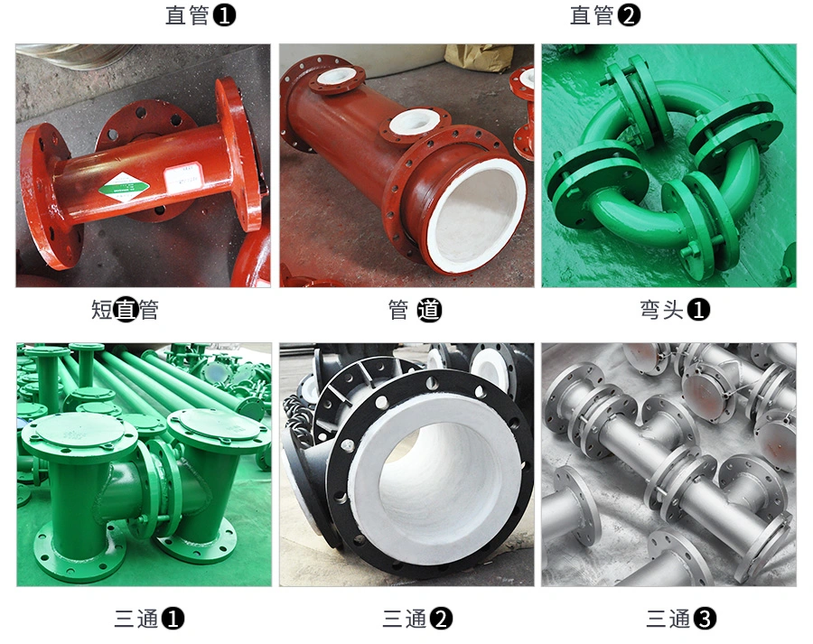 Customizing Steel Lined LLDPE PTFE Pipe with Chemical Discharge PTFE Lined F46 Valves