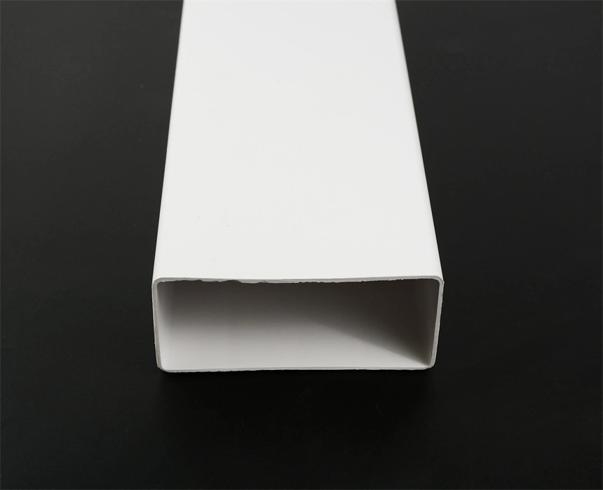 Hard PVC Channel Rigid Plastic Profile Extrusion Square Tube