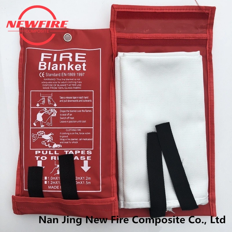 Safety Escape Multifunctional Fire Blanket Silicone Coated Fiberglass Fabric for Emergency/House/Car