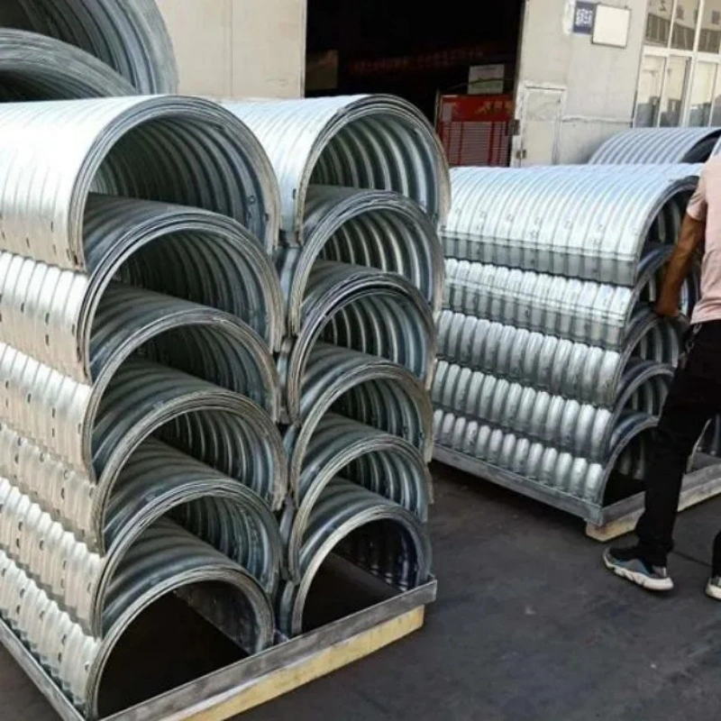 4 Meters Stainless Half Circle Galvanized Corrugated Culvert Steel Pipe with High Quality