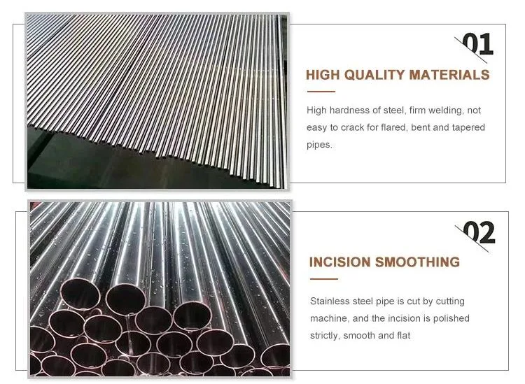 Low Price Stainless Steel Tube / Ss Pipe Food Grade 304 316L Steel Pipes and Fittings