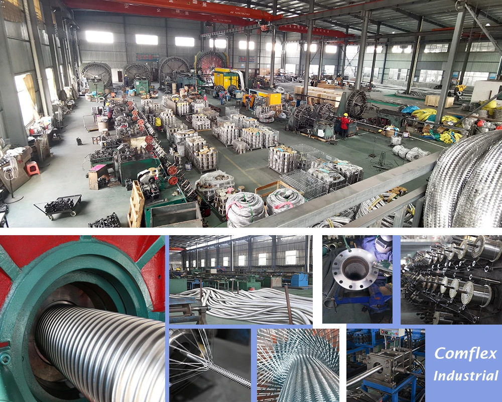 304 321 316L Stainless Steel Braided Flexible Hose Pipe Tube