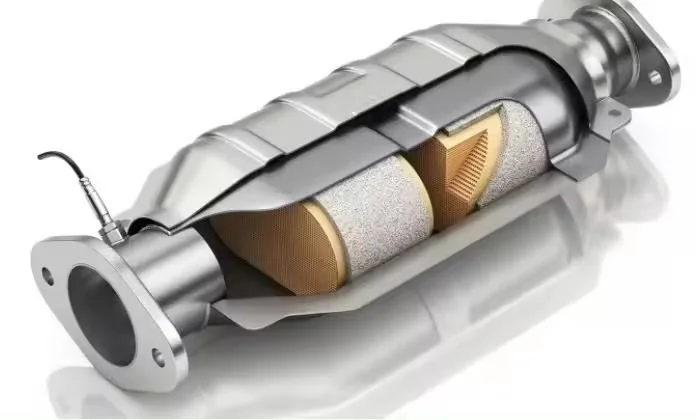 Euro 2 Universal Catalytic Converter 240*89*48mm with Honeycomb Ceramic Carrier for Automobile Exhaust Gas Treatment