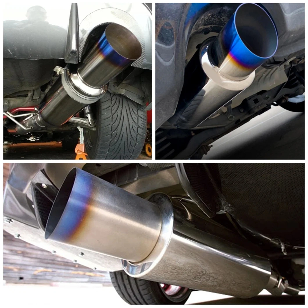 Hks Style Accept Customization Exhaust Pipe Silencer with Titanium-Effect Tip