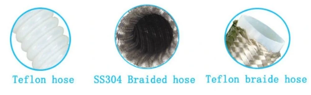 3/4 Inch R14 Stainless Steel Wire Braided Smooth Bore PTFE Brake Hose