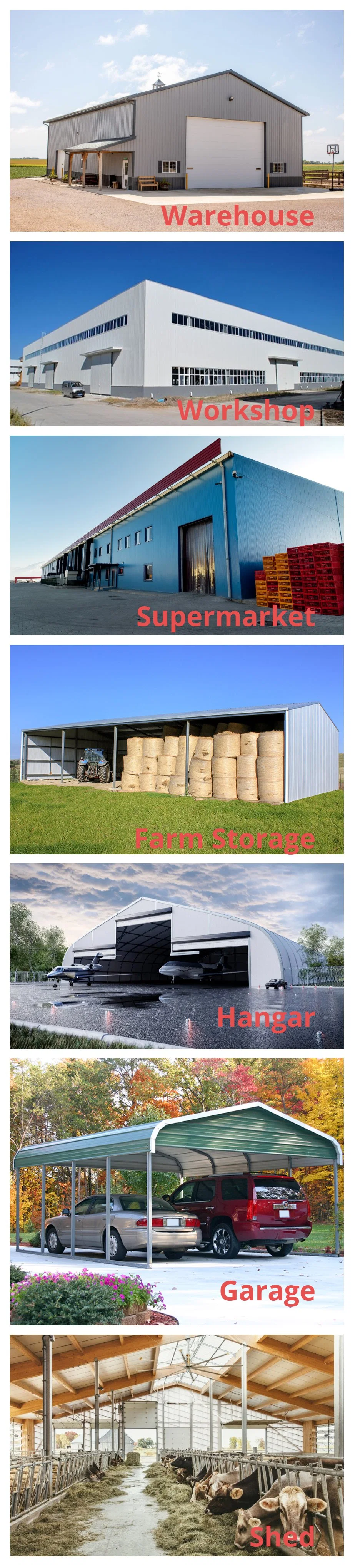 Low Temperature Resistant Prefab Steel Structure Auto Repair Shop