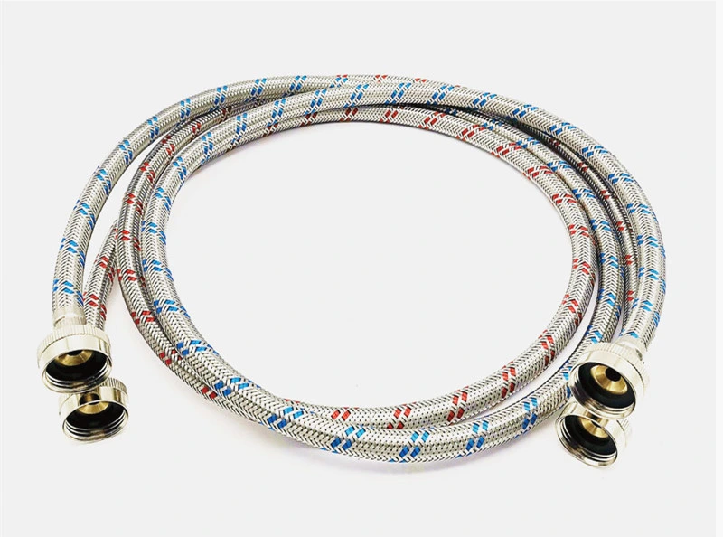 Washing Machine Discharge Hose with Blue and Red Wire