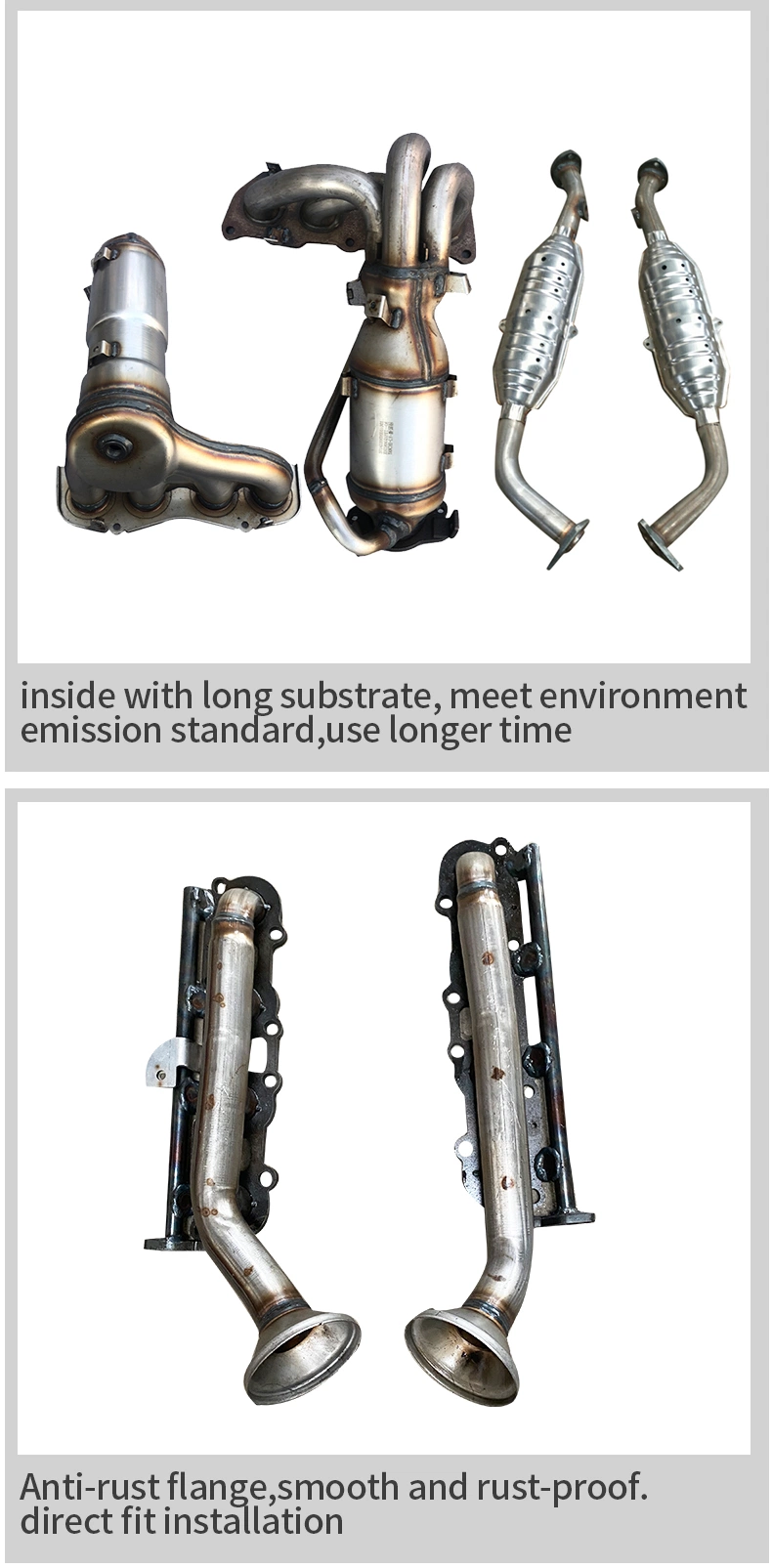 RAV4 Middle Exhaust Manifold Catalytic Converter with Shaped Box