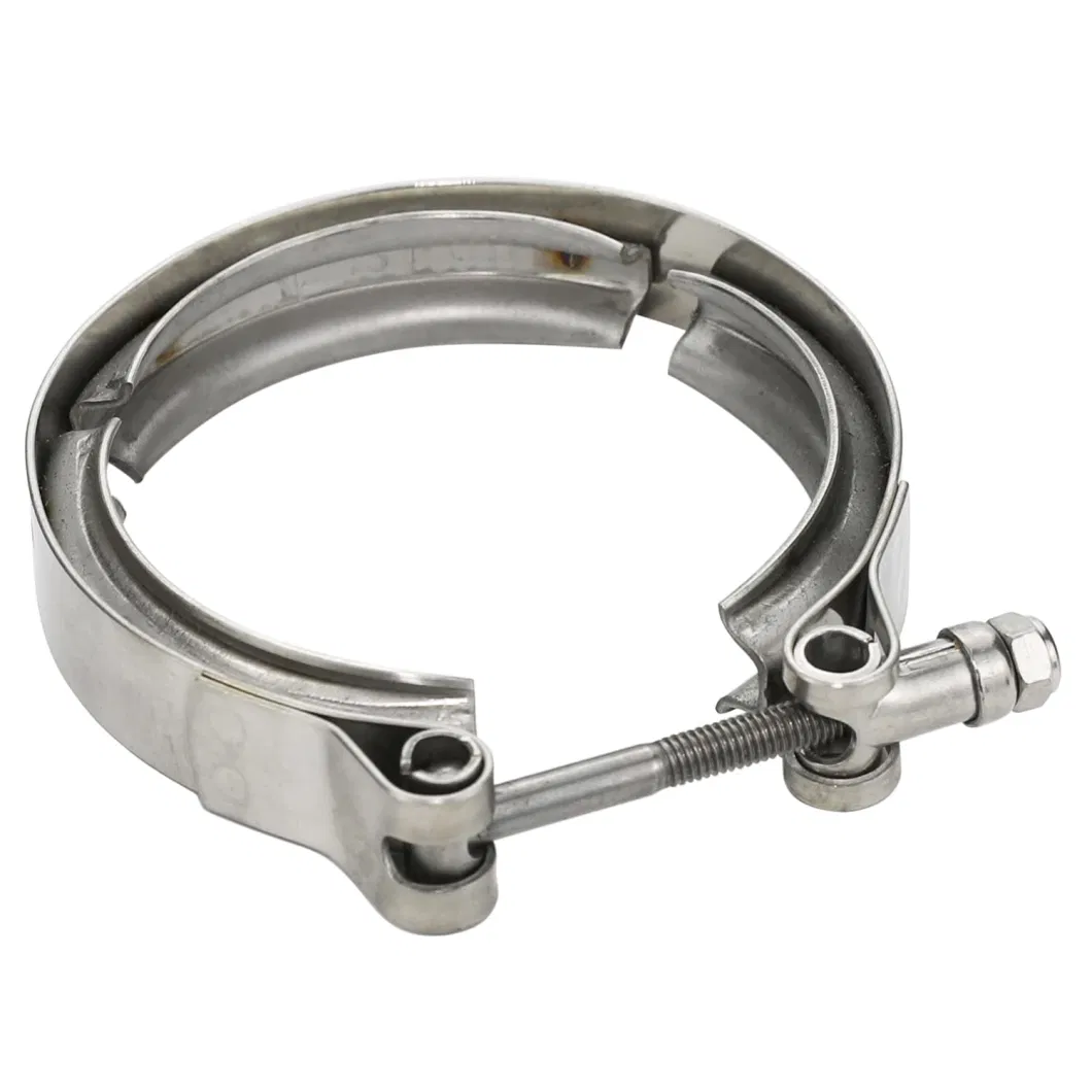 V Band Clamps Stainless Steel Quick-Release Auto Exhaust Pipe Clamp