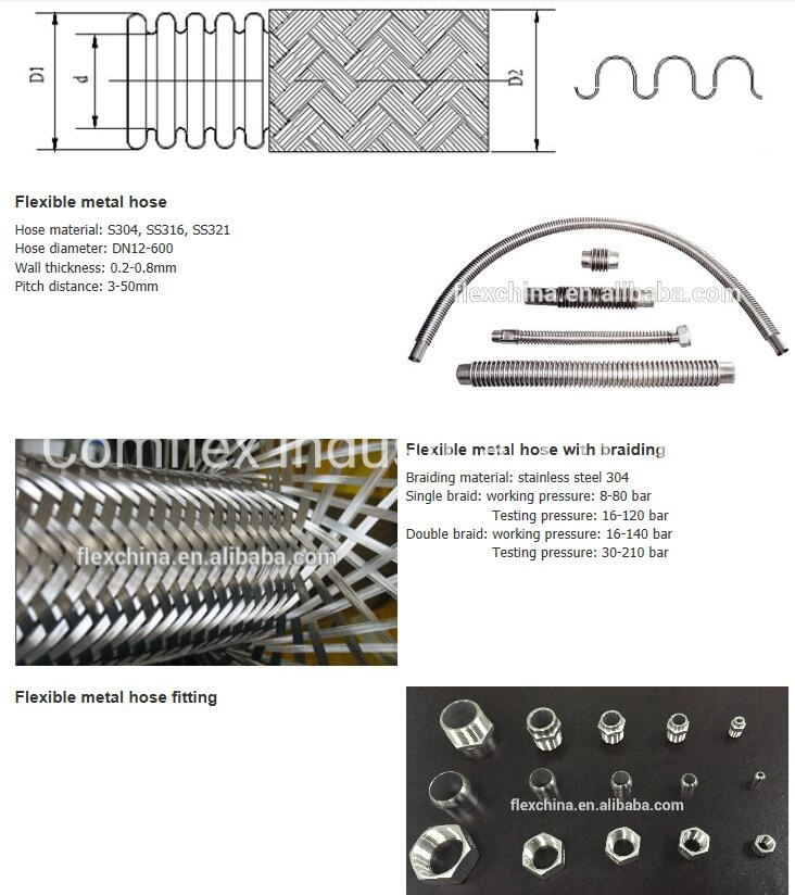 DN6-DN300 Annular Ss Flexible Metal Hose/Bellow/Tube with Good Price^