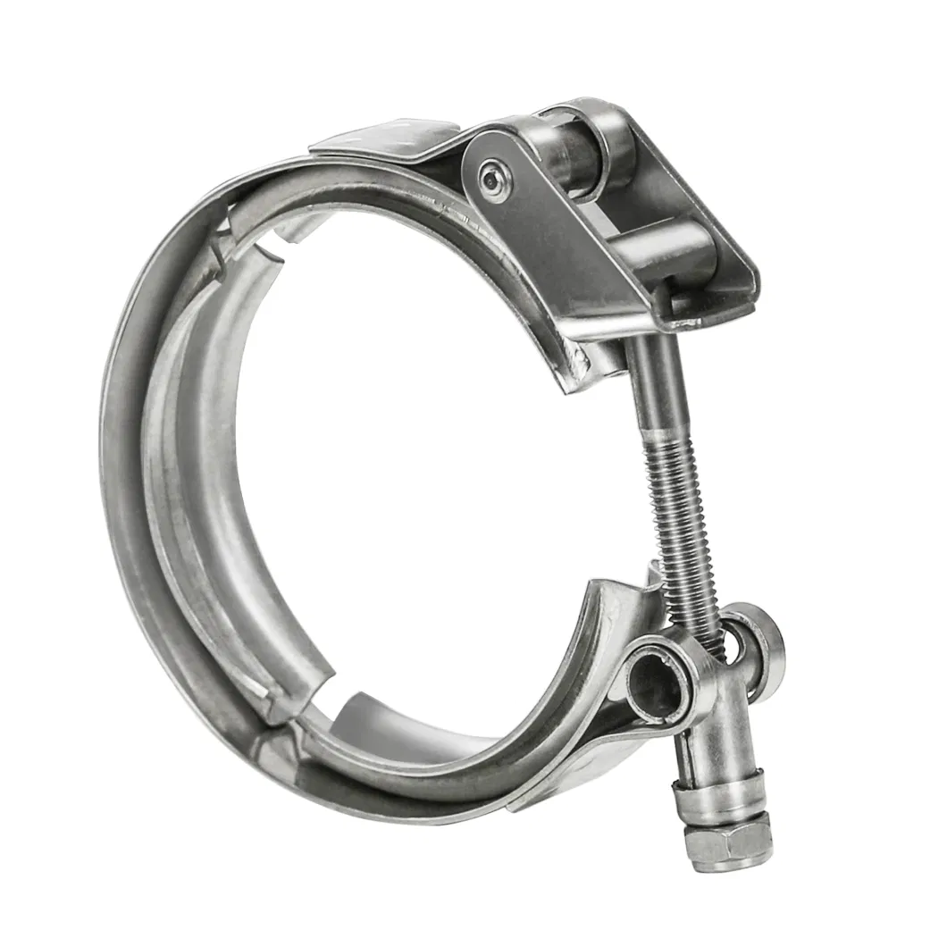 V Band Clamps Stainless Steel Quick-Release Auto Exhaust Pipe Clamp