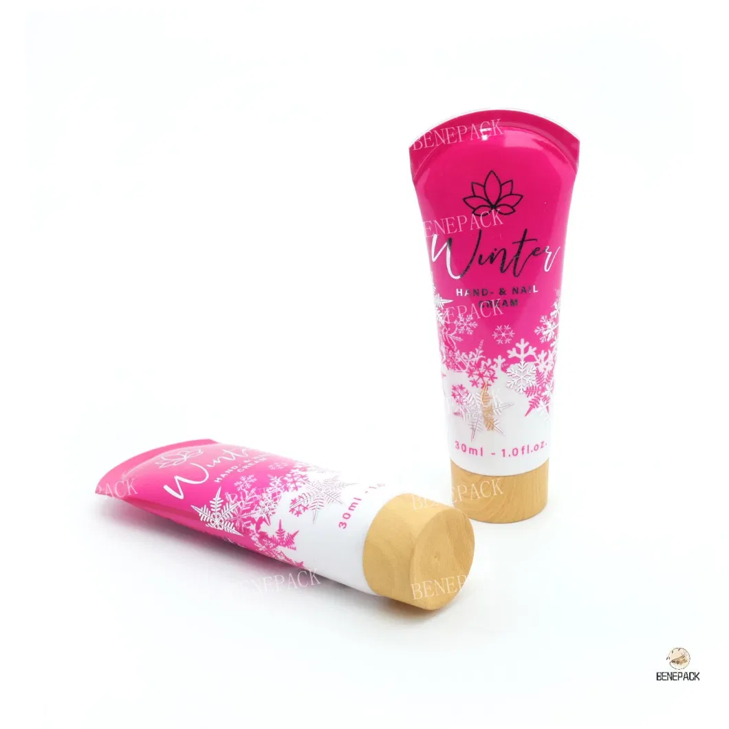 Cosmetic Packaging Manufacturers Empty Squeeze Hand Cream Tube in Fan Tail From China