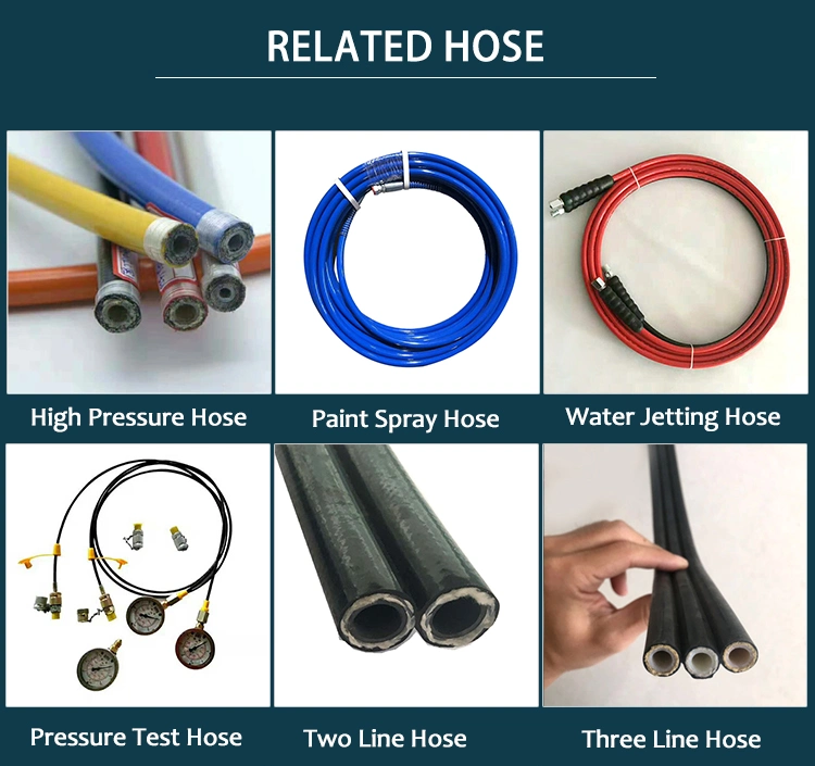 High Pressure Flexible Sewer Jetter Pressure Washer 1/4 Inch NPT Drain Cleaning Hose