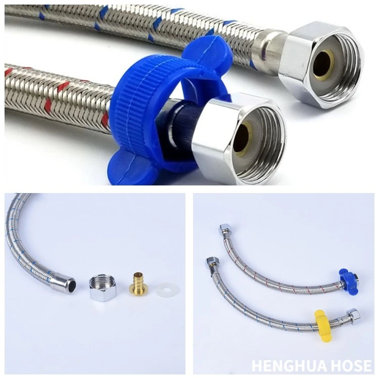 Tailored Shower Hose with Chrome-Plated PVC and Stainless Steel Flexible Hose Joint