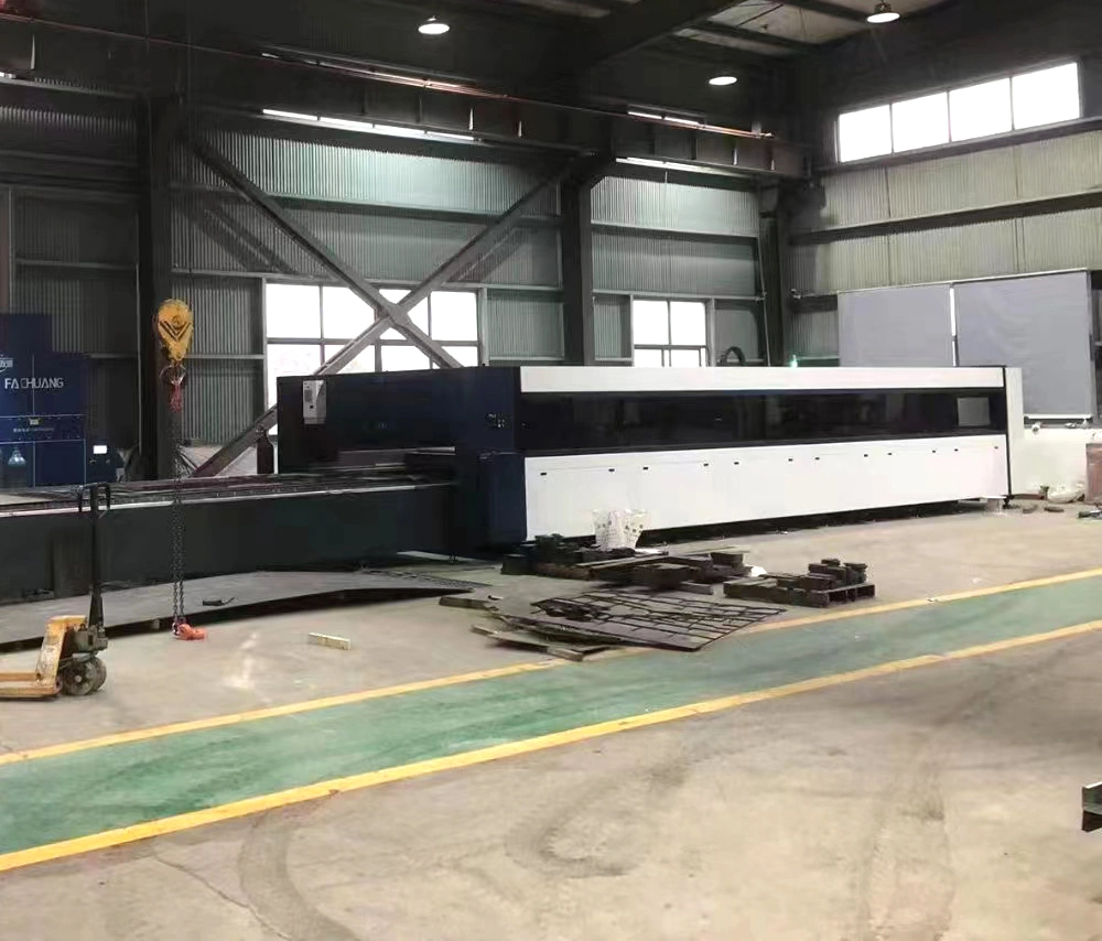 Double Table Metal Fiber Laser Cutting Machine Saving Load and Unload Time