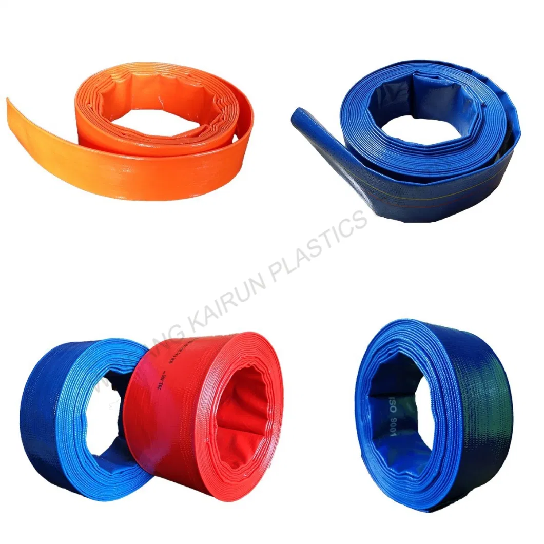 PVC Fiber Reinforced Layflat Hose for Garden Agriculture Irrigate Industrial Drain Water