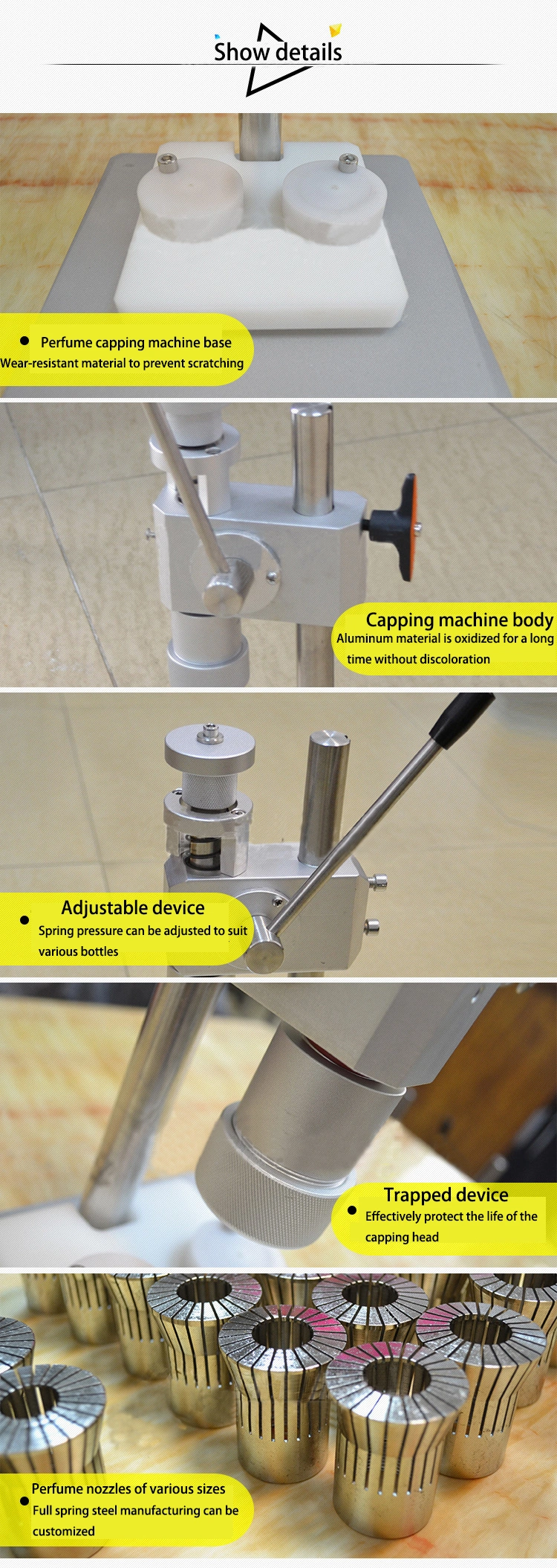 Manual Perfume Crimping Machine Manual Hydraulic Hose Machine