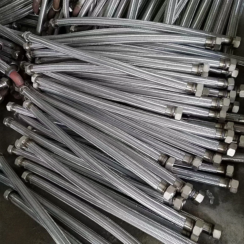 Stainless Steel Braided R14 PTFE Hose Smoothbore/Convoulted Flexible High Pressure Hydraulic Hose