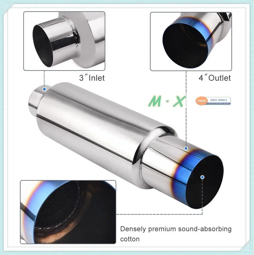 High-Power Car Universal Exhaust Silencer, Vehicle Exhaust Muffler Tailpipe, Car Exhaust Silencer Hks