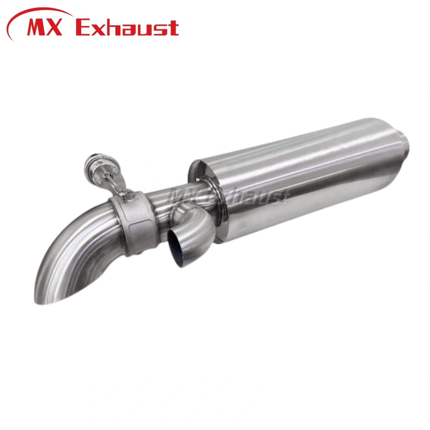 Motorcycle Exhaust Pipe Down Motorcycle Pipe Carbon Fiber Moto Silencer with dB Killer Muffler Band Flanges