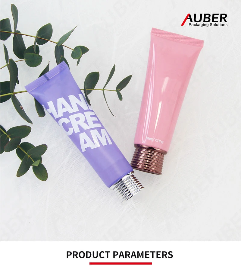 15ml 25ml 50ml Aluminum Cream Tubes for Cosmetics with Tail Clip Customized Hand Cream Packaging Metal Tube